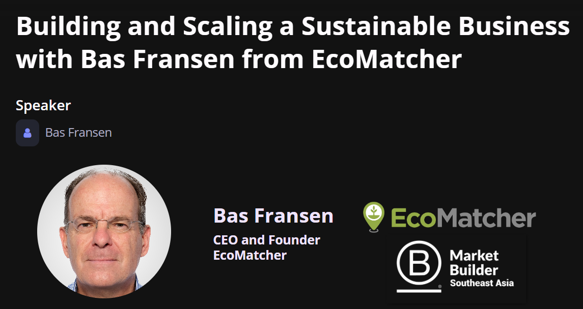 Building and Scaling a Sustainable Business with Bas Fransen from EcoMatcher