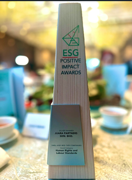 Juara Partners was honoured with an award last night in the Human Rights and Labour Standards category (Silver) in The Star ESG Positive Impact Awards 2023