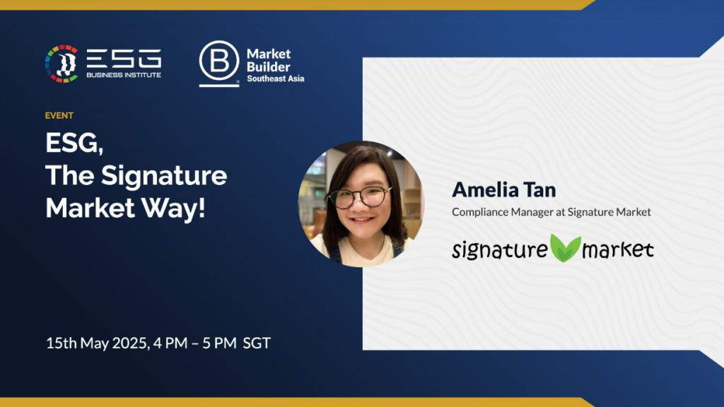 ESG, the Signature Market’s Way!