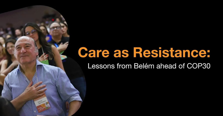 Poster with title of Care as Resistance